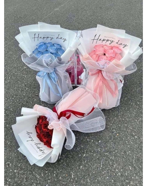 Bó hoa nhũ , kim tuyến cao cấp 