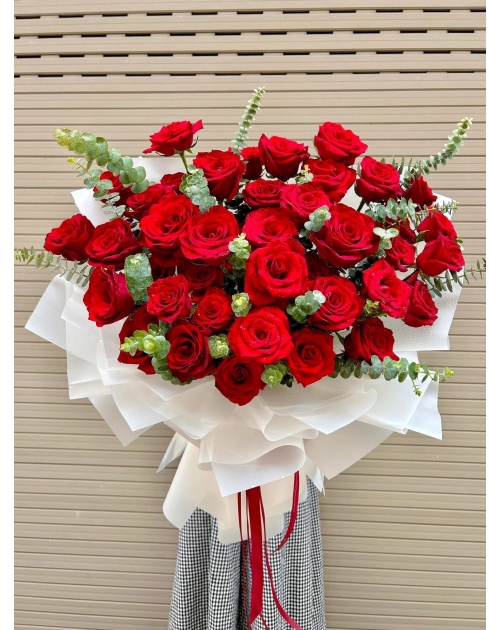 Bó hoa đỏ to đẹp 