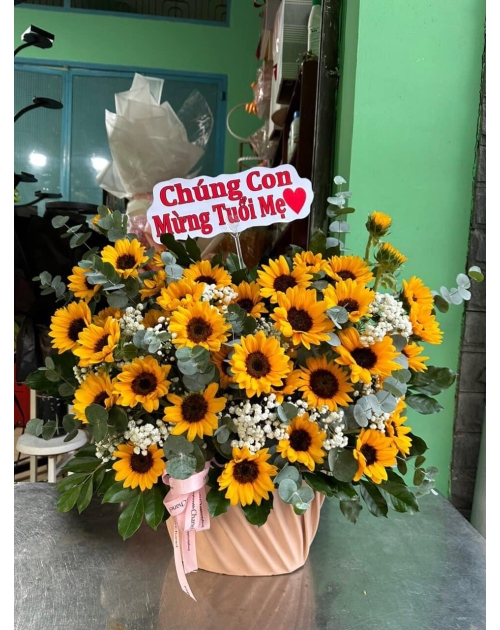 Hoa khai trương tặng mẹ
