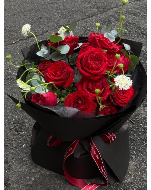 Bó hoa hồng đỏ gần quận 7