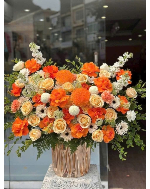 Giỏ hoa cam tặng khai trương 