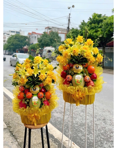 Giỏ trái cây to kính lễ