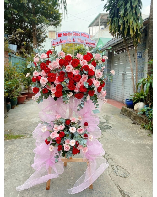 Kệ hoa khai trương, chúc mừng, liên hoan