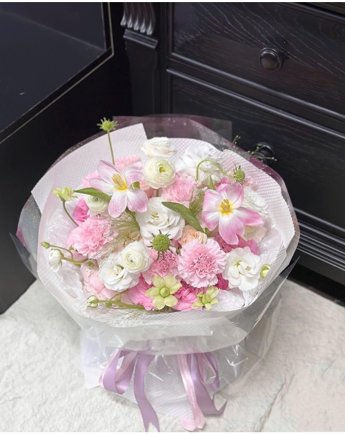 Bó hoa mao lương mix tulip