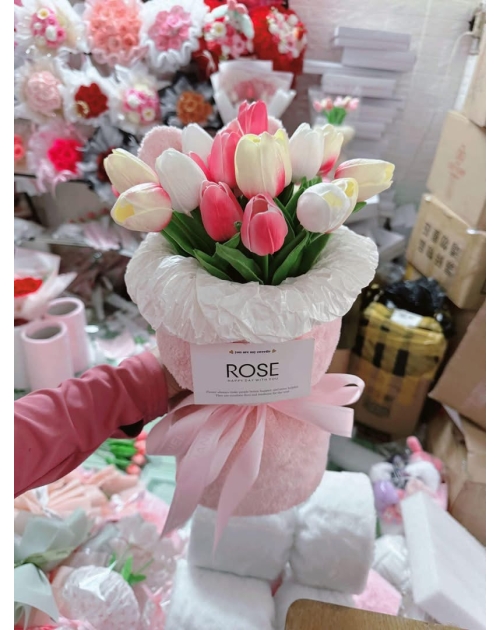 Bó hoa tulip kiểu Hàn 