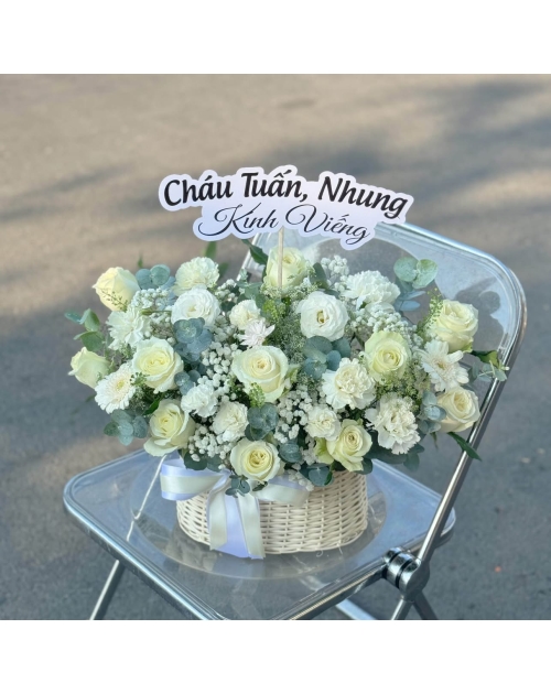 Giỏ hoa viếng tại Thủ Đức 