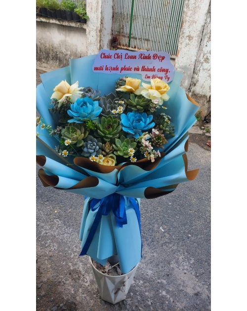 Bó hoa sen đá tặng sếp 