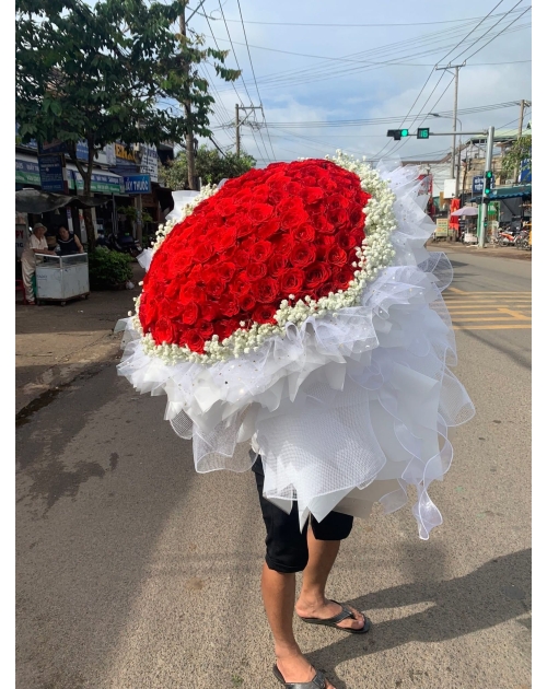 Bó hoa Hồng đỏ 200 bông
