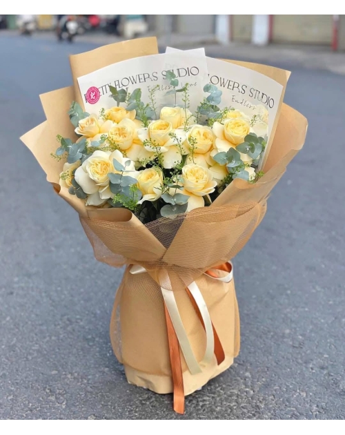 Bó hoa Hồng vàng victor 