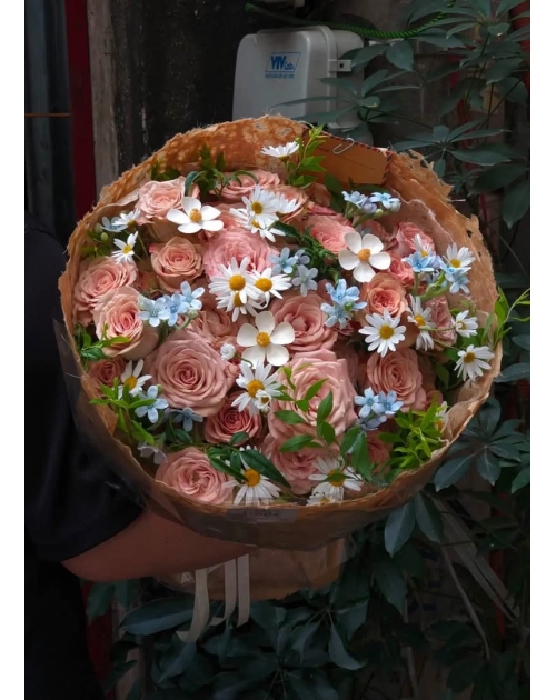 Bó hoa nâu tây hcm 