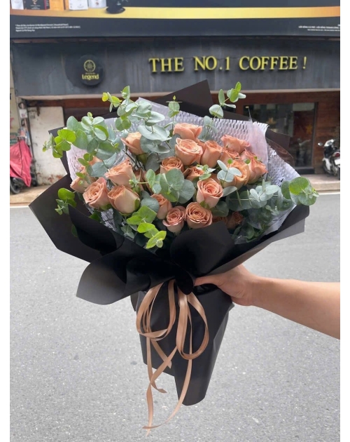 Bó hoa capuchino tại Sài Gòn 