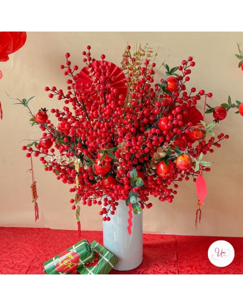 Hoa để trưng bàn tết