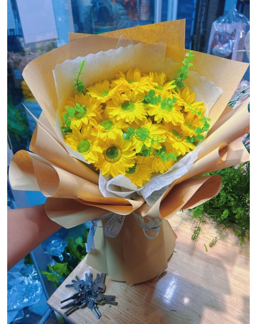 Bó hoa tốt nghiệp nhuỵ xanh