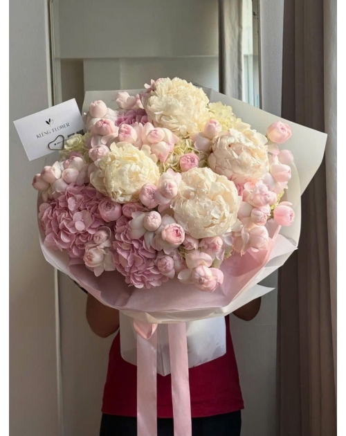 Bó hoa peony to đẹp 