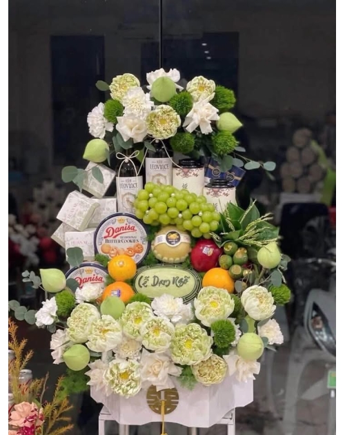 Lễ dạm ngõ hoa sen tone xanh 