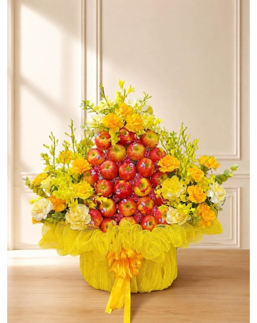 Giỏ trái cây táo to đẹp quận 12