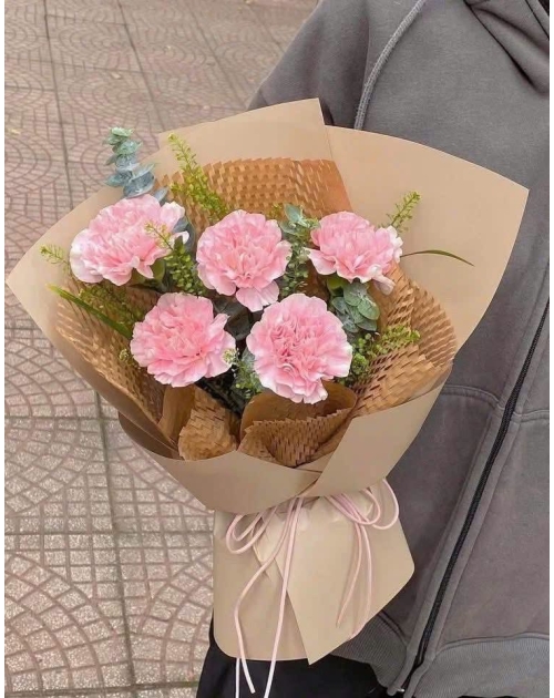 Bó hoa cẩm chướng hồng quận 12