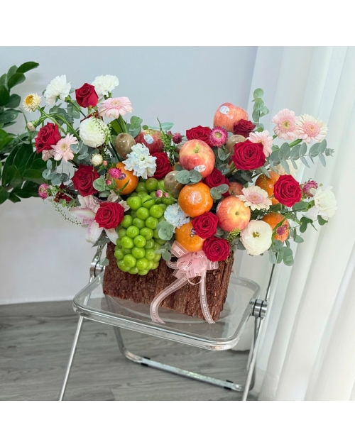 Giỏ trái cây mix hoa thủ Đức 