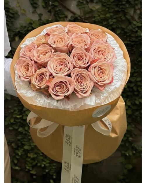 Bó hoa capuchino kiểu Hàn 