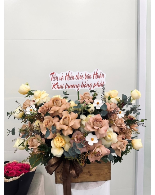 Giỏ hoa capuchino thủ Đức 