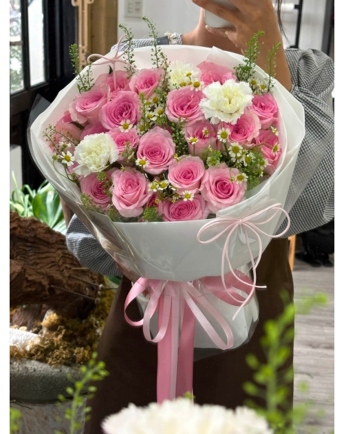 Bó hoa hồng lạc thần quận 2