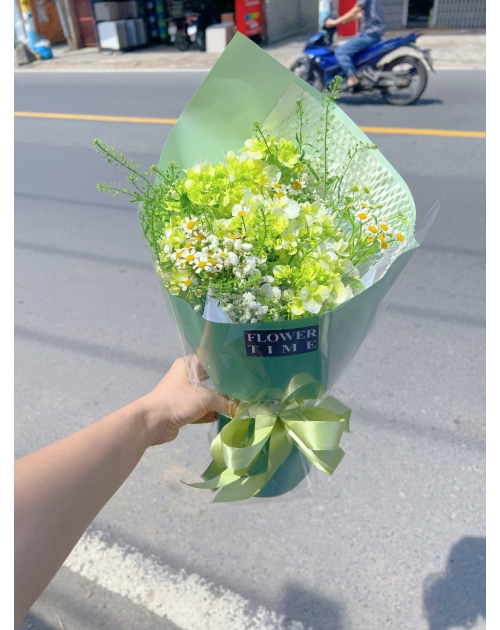 Bó hoa mix Cẩm Tú cầu 