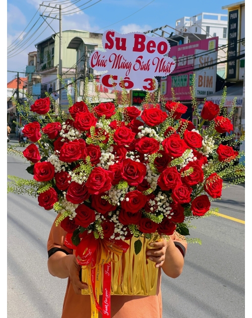 Giỏ hoa to đẹp 