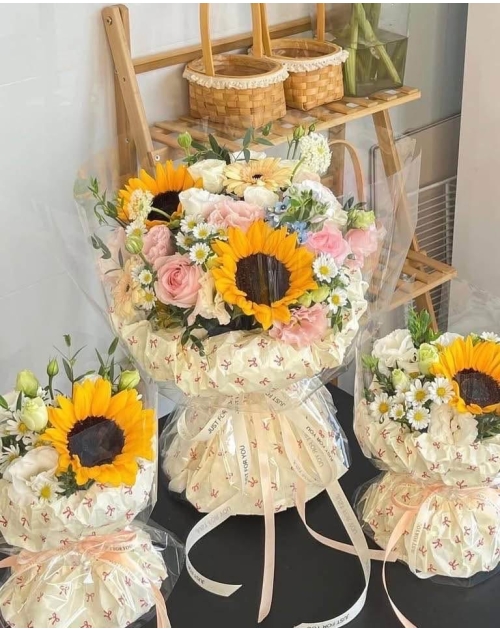 Hoa mix kiểu Hàn Quốc 