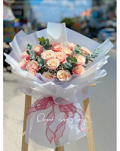 Bó Hồng nhẹ nhàng tặng sếp tại thủ Đức 