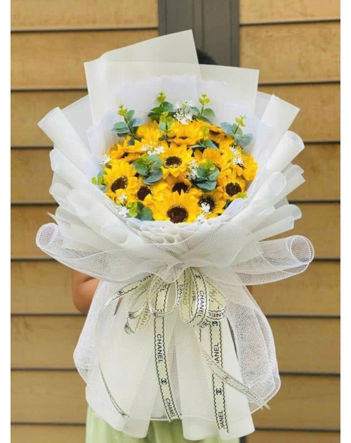 Bó hoa hướng dương sáp tặng tốt nghiệp 