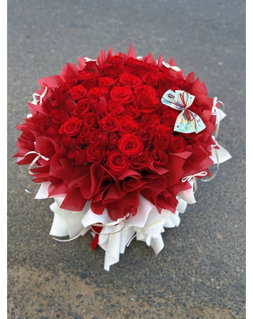 Bó hoa 100 bông đỏ