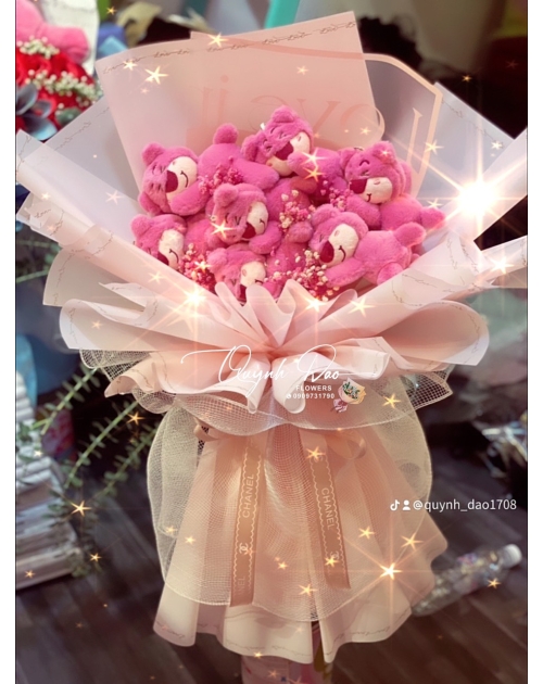 Hoa Sinh Nhật Gấu dâu Sang Chảnh