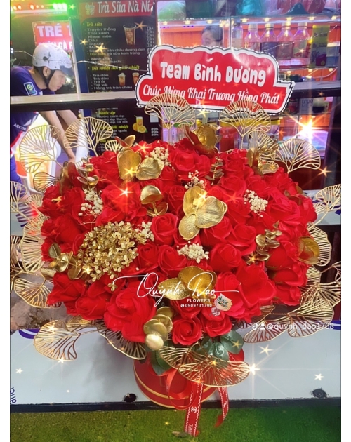 Hoa hai trương mừng bạn thân 