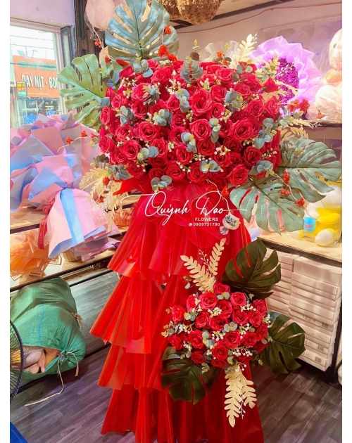 Kệ hoa khai trương thịnh vượng