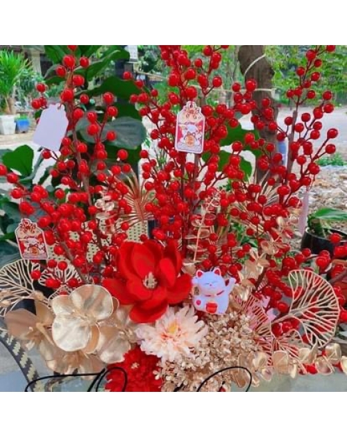 Mèo thần tài mừng tân gia