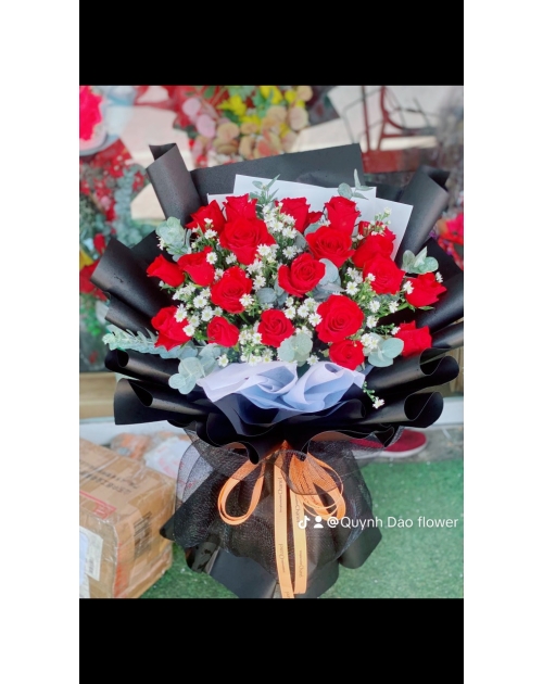 Bó hoa Hồng đỏ tặng người yêu sang trọng 