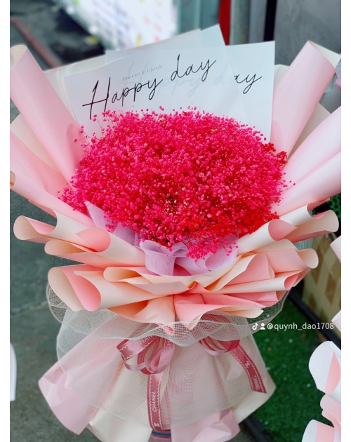 Hoa bi khô mừng sinh nhật  vợ